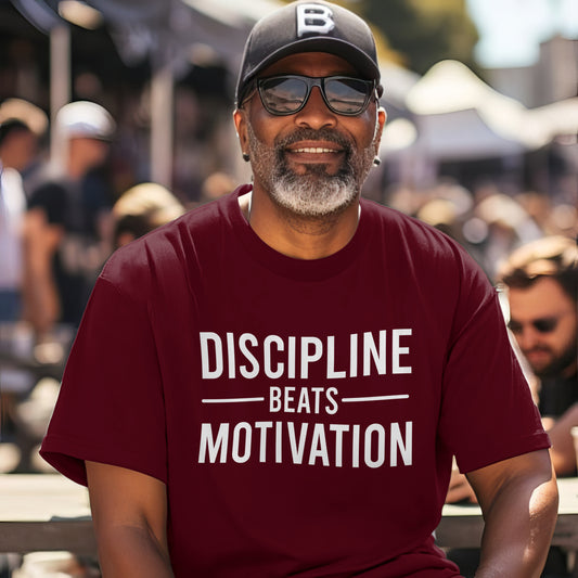 Discipline beats Motivation Premium Short Sleeve T-Shirt - Game Day Getup