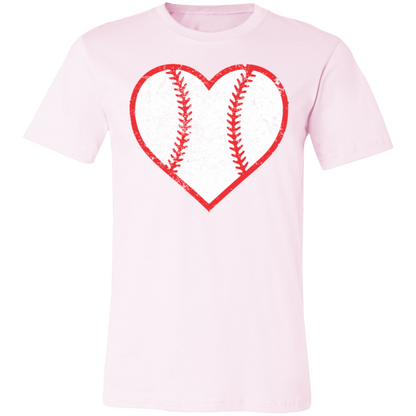 Baseball Heart Premium Women's Tee