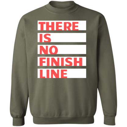 There is no finish line Premium Crew Neck Sweatshirt - Game Day Getup