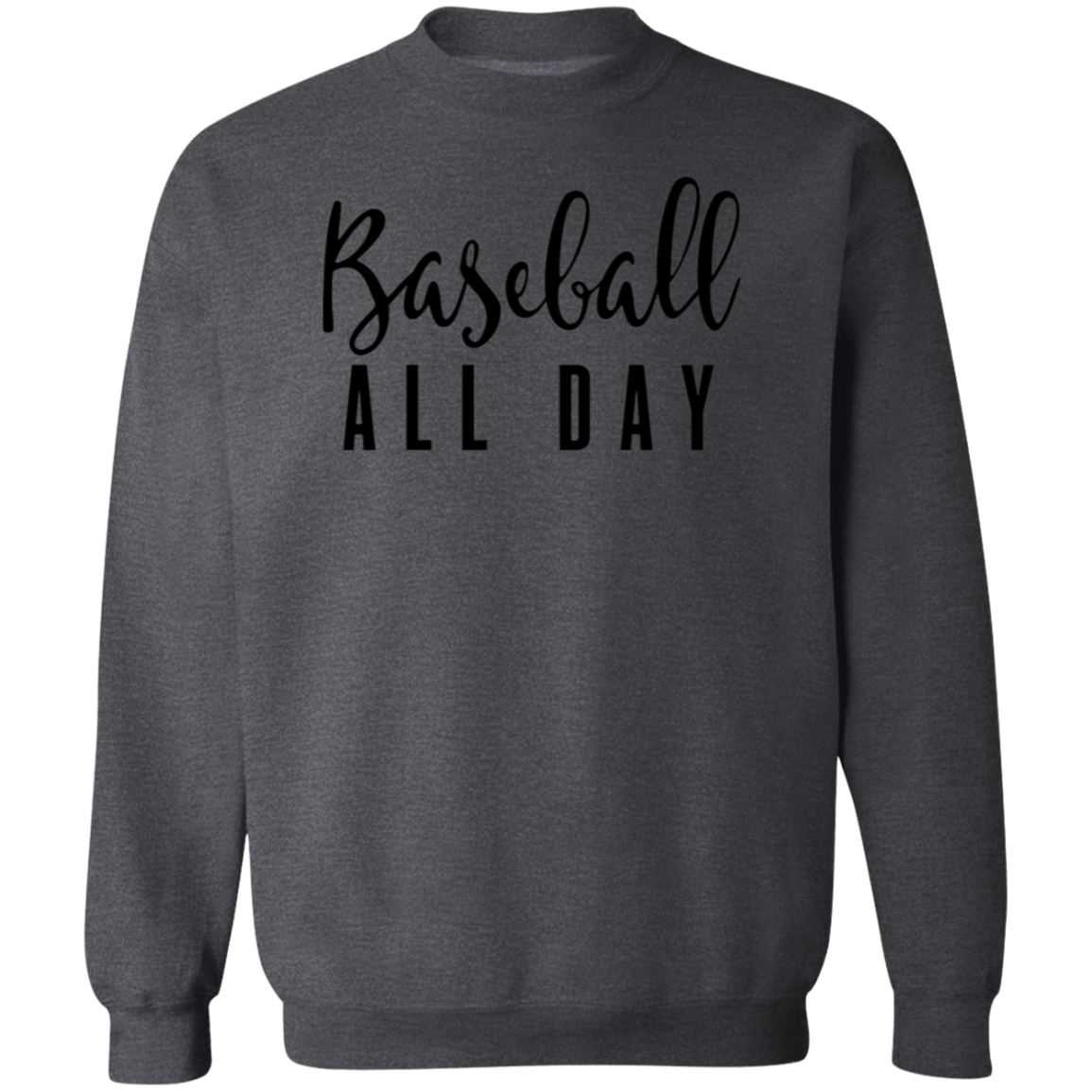 Baseball All day  Premium Crew Neck Sweatshirt