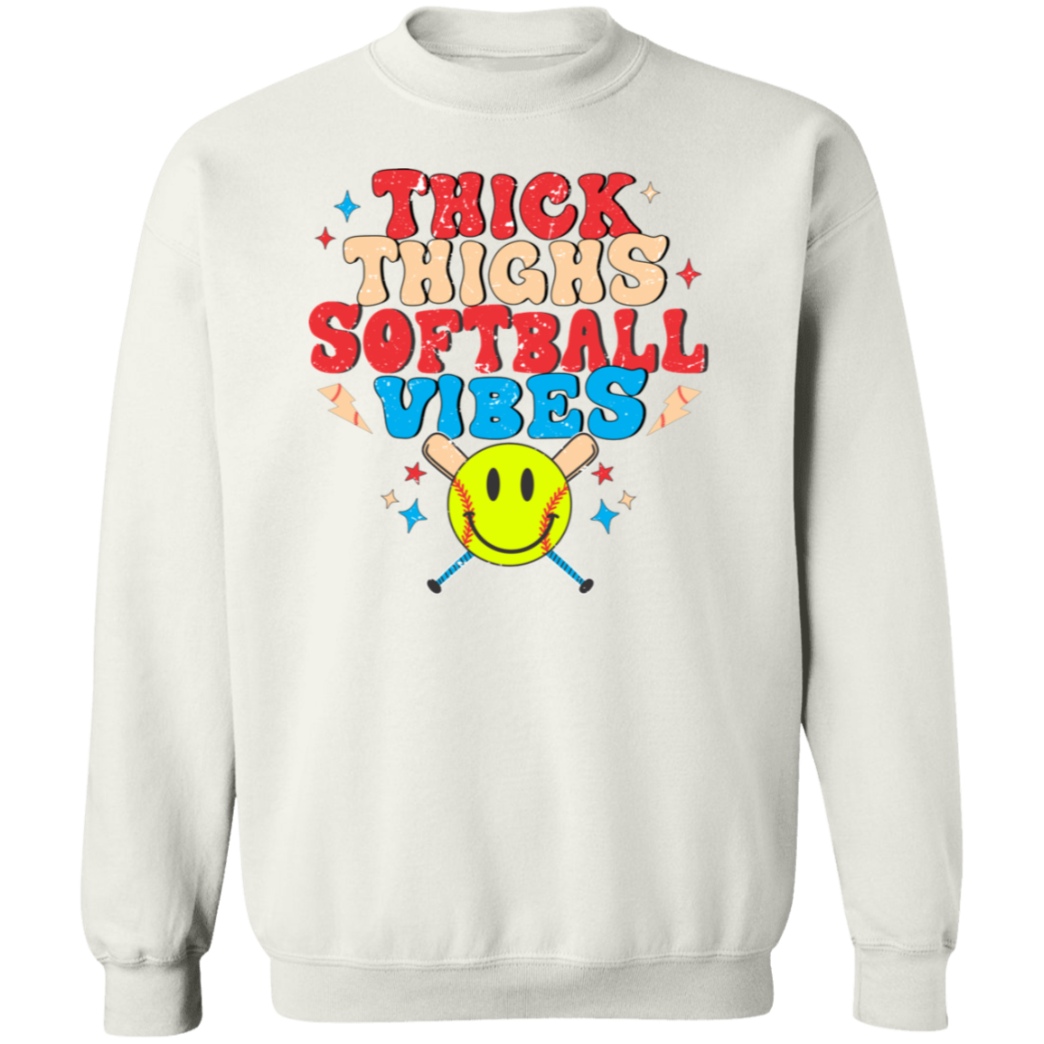 Hey Batter Batter Swing Premium Crew Neck Sweatshirt - Game Day Getup