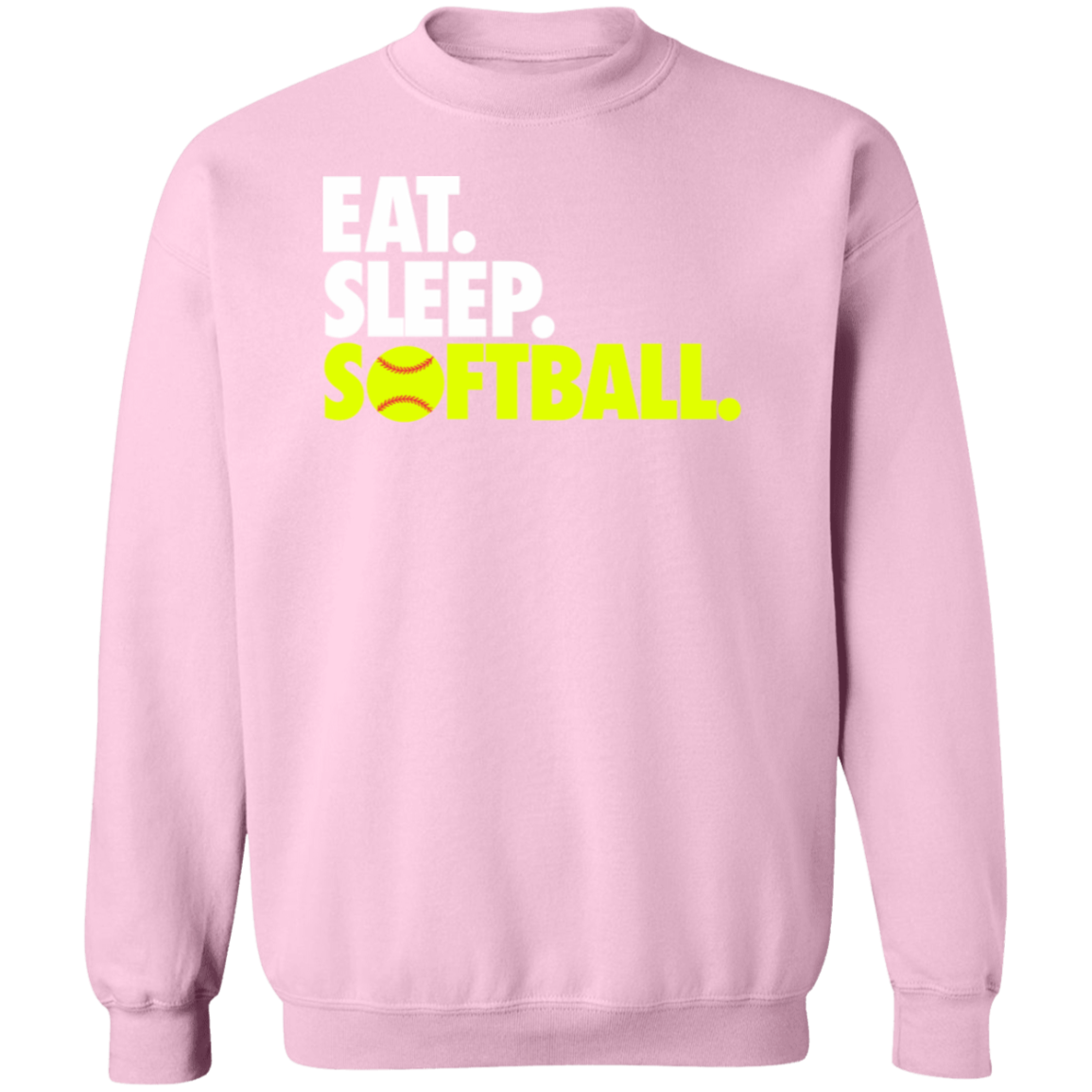 Eat Sleep Softball Premium Crew Neck Sweatshirt