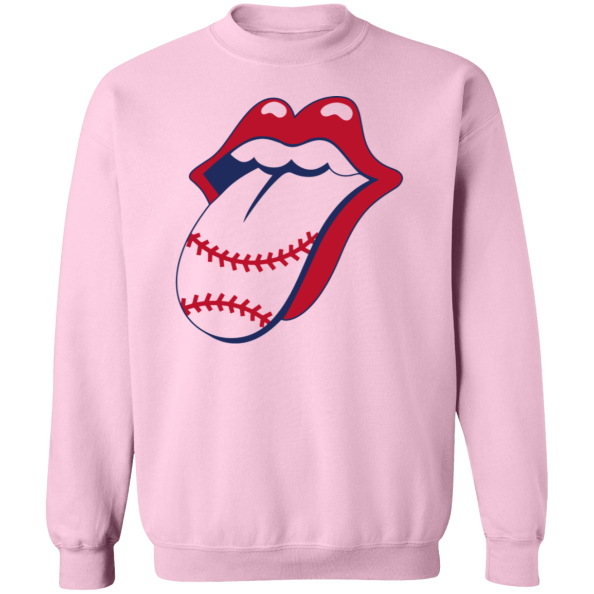 baseball tongue Premium Crew Neck Sweatshirt