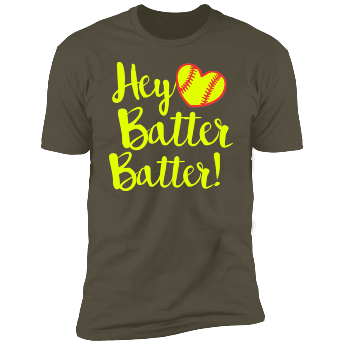 Hey Batter Batter Softball Premium Men's Tee