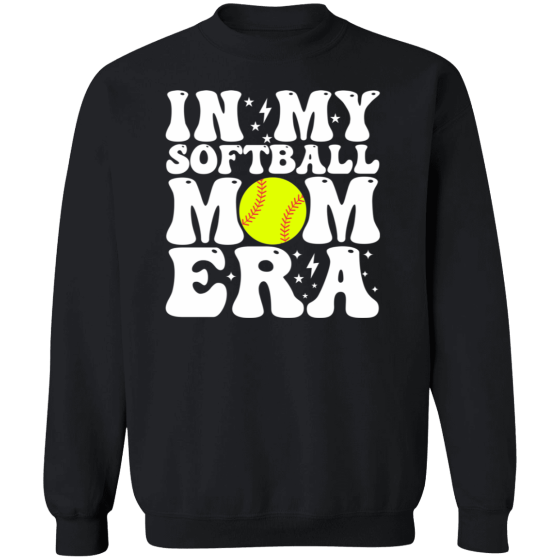 In my softball mom era Premium Crew Neck Sweatshirt