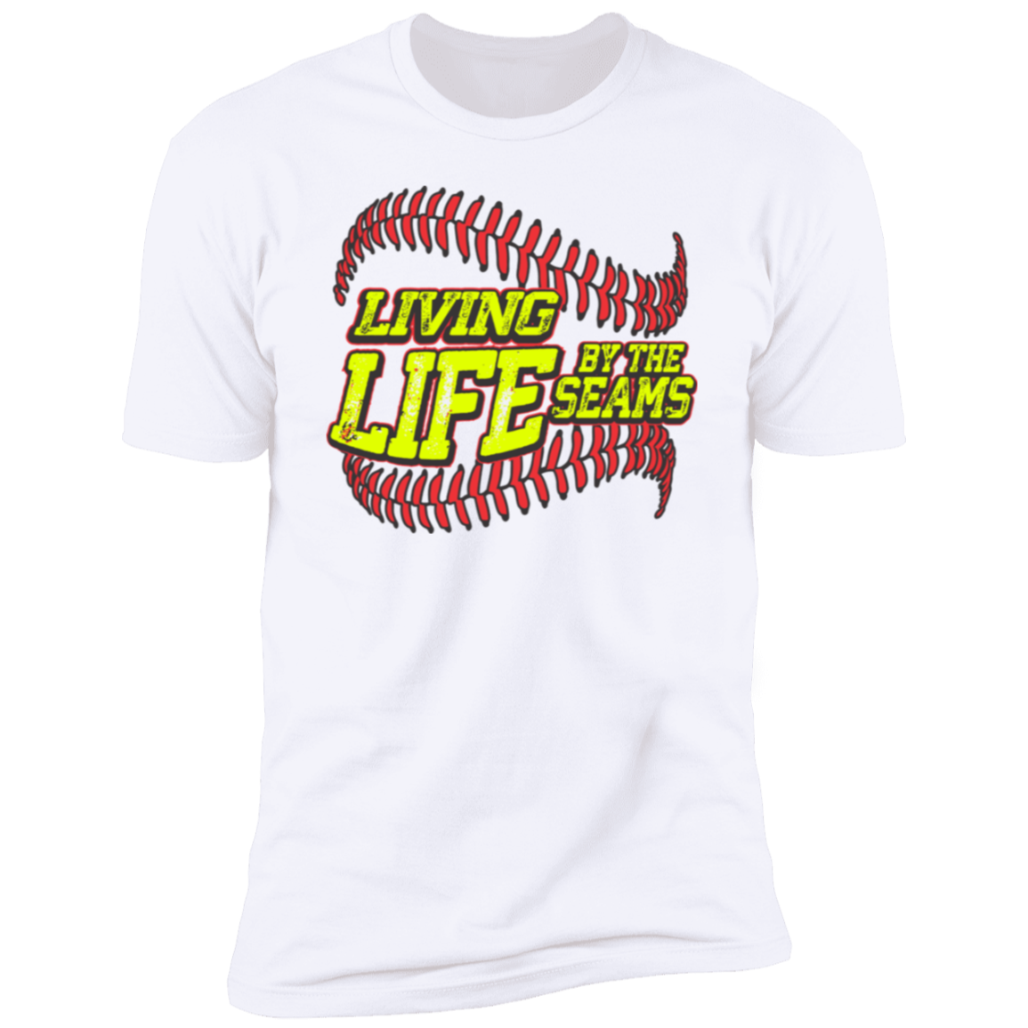Life by the seams Softball Premium Men's Tee - Game Day Getup