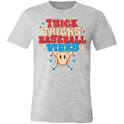 Thick Thighs Baseball Vibes Premium Women's Tee - Game Day Getup