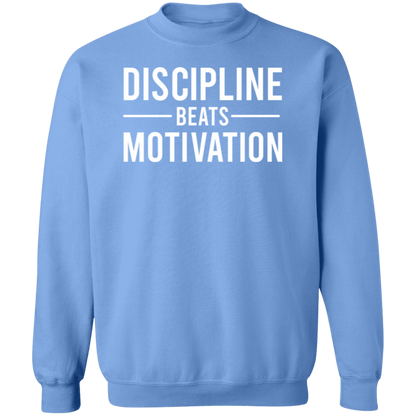 Discipline Beats Motivation Premium Crew Neck Sweatshirt
