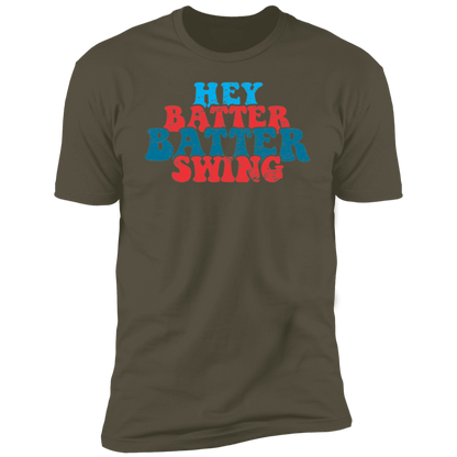 Hey Batter Batter Swing Premium Men's Tee