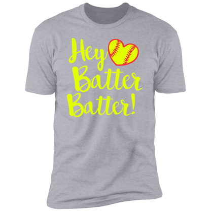 Hey Batter Batter Softball Premium Men's Tee - Game Day Getup