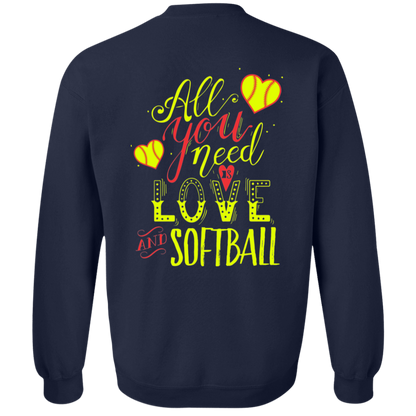 All you need is love Premium Crew Neck Sweatshirt