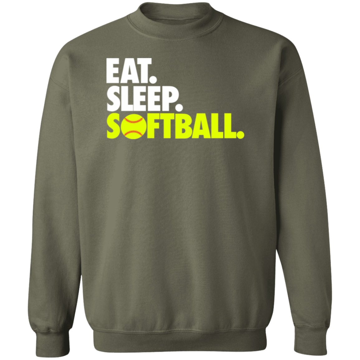 Eat Sleep Softball Premium Crew Neck Sweatshirt - Game Day Getup