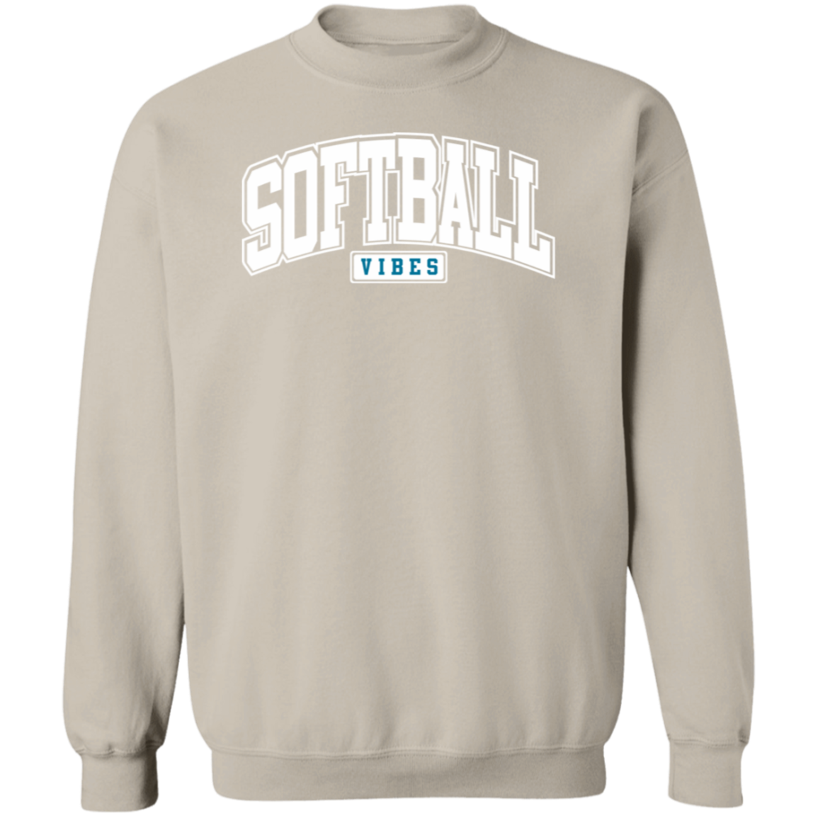 Softball Vibes Premium Crew Neck Sweatshirt - Game Day Getup
