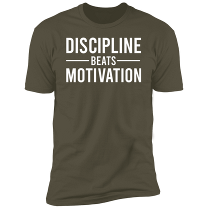 Discipline beats Motivation Premium Short Sleeve T-Shirt - Game Day Getup