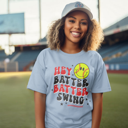 Hey Batter Softball Premium Women's Tee - Game Day Getup