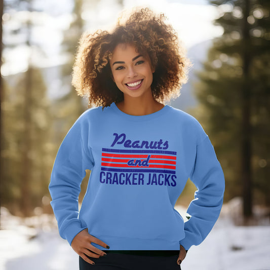 Softball Peanuts and Cracker Premium Crew Neck Sweatshirt - Game Day Getup