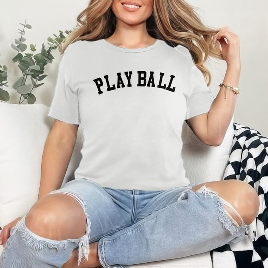 Play Ball Premium Women's Tee - Game Day Getup