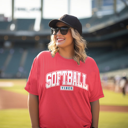 Softball Vibes Premium Women's Tee - Game Day Getup
