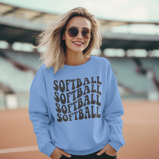 The Softball Premium Crew Neck Sweatshirt - Game Day Getup
