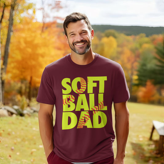 Softball Dad Premium Men's Tee - Game Day Getup