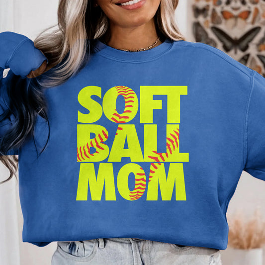 Softball Ball Mom Premium Crew Neck Sweatshirt - Game Day Getup