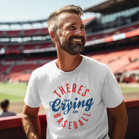 There's No Crying In Baseball Premium Men's Tee - Game Day Getup