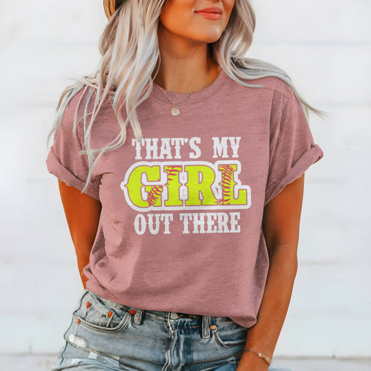 That's my Girl out there Premium Women's Tee - Game Day Getup