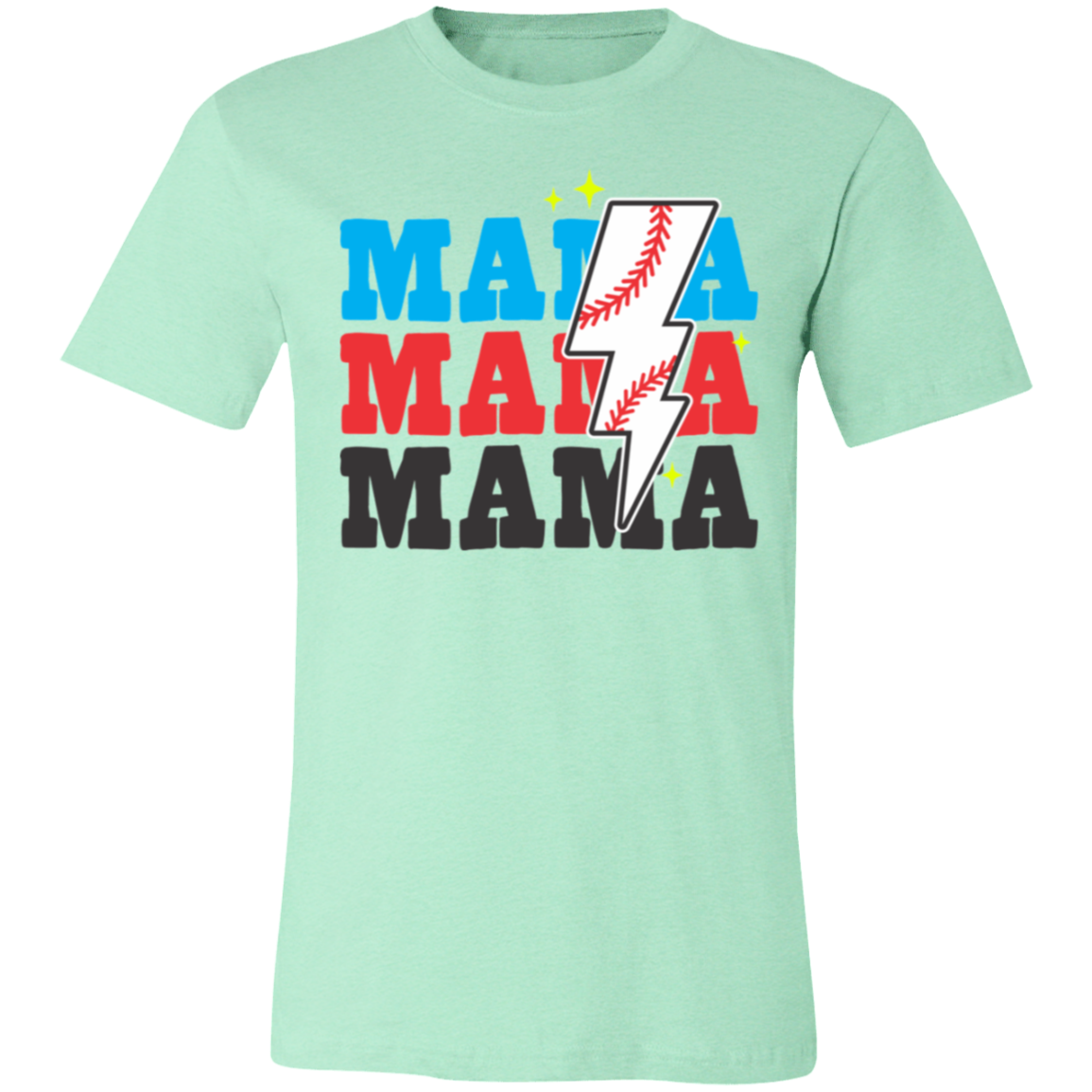 Mama Bolt Baseball Premium Women's Tee - Game Day Getup