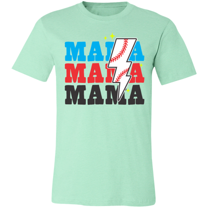 Mama Bolt Baseball Premium Women's Tee - Game Day Getup